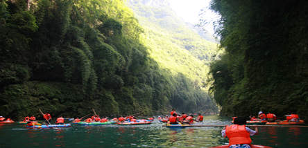 彭水阿依河•篝火晚会、峡谷观光漂流二日游